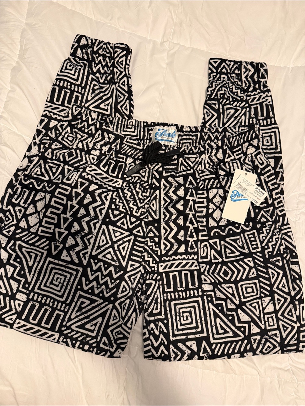 Men’s joggers Black & White Patterned